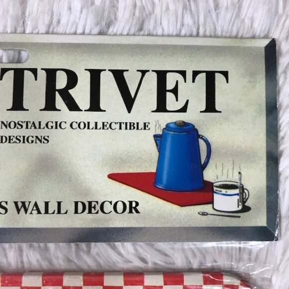 Vintage Coca-Cola Thrift Merchantile Drink Coca-Cola Tin Trivet Wall Plaque - Picture 6 of 8